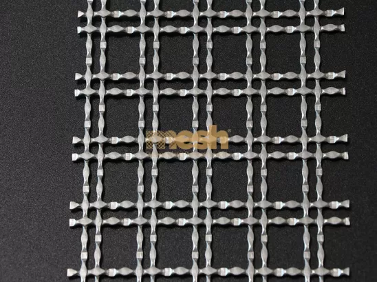 Crimped Woven Mesh Shields Light: Adjusting Indoor Light and Dark