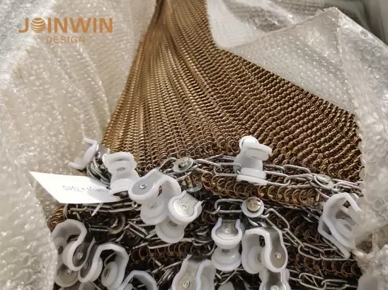 Metal coil drapery - the perfect combination of fashion and practicality