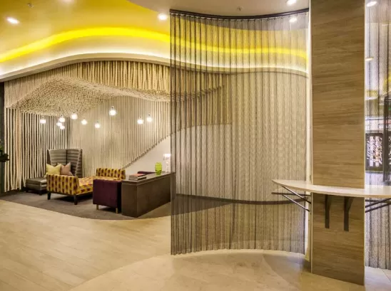 Luxury Metal Coil Drapery for Southeast Asia