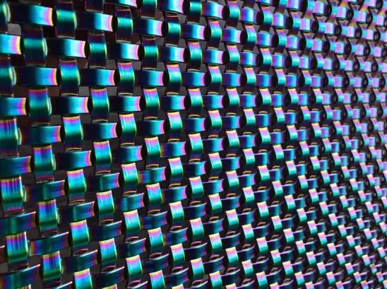 Woven Metal Mesh for Modern Ceiling Design