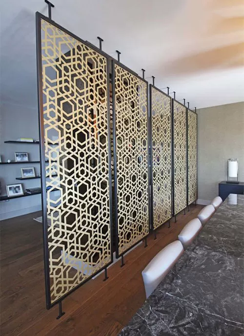 Stainless steel carved screen