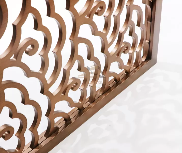 Stainless steel carved screen partition-05 Stainless steel carved screen partition-05