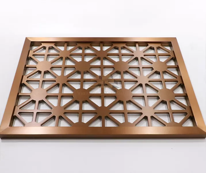 Stainless steel carved screen partition-08