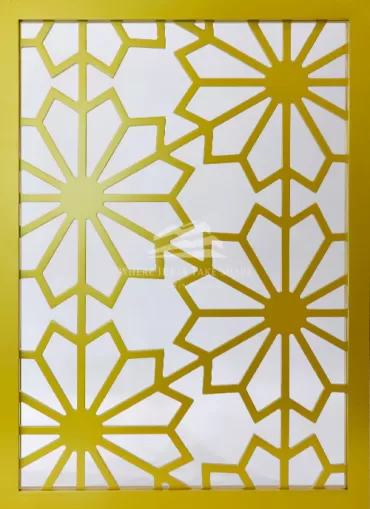 Stainless steel carved screen partition-01