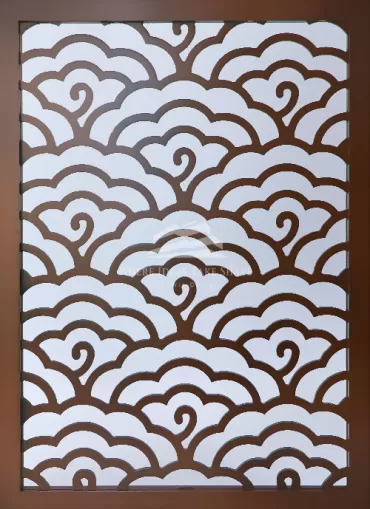 Stainless steel carved screen partition-05