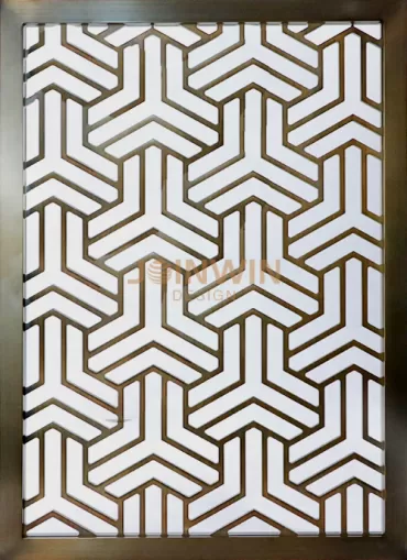 Stainless steel carved screen partition-09