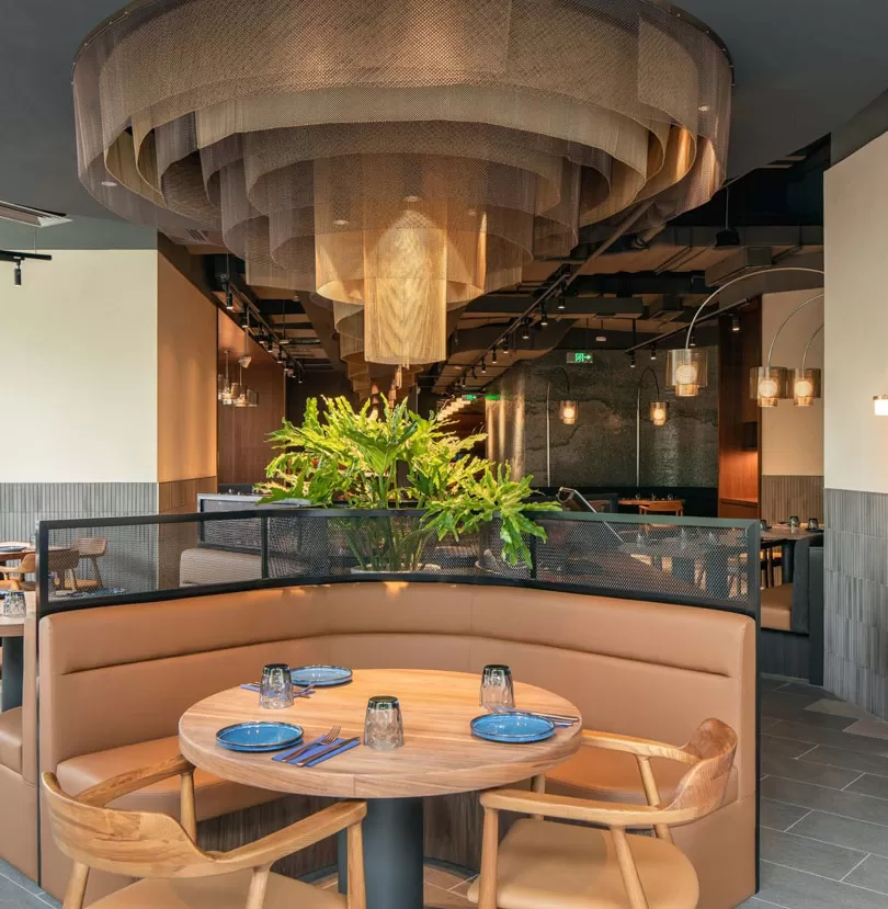 Architectural Woven Metal Coil Drapery